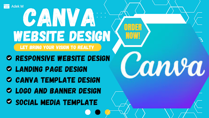 Gig Preview - Design canva website canva templates canva social media templates mockups