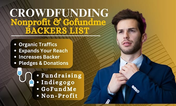 Bestseller - get benevolent crowdfunding backer email list gofundme nonprofit ngo fundraising