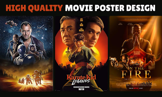 Gig Preview - Design professional movie poster film poster book cover movie poster design