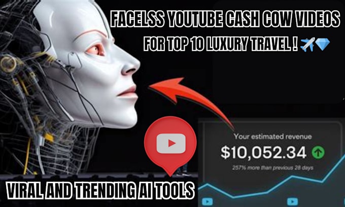 Gig Preview - Faceless youtube automation videos editing services for passive income