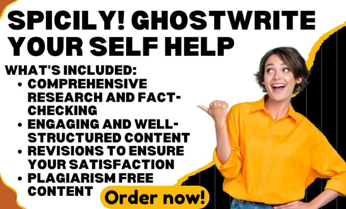 Gig Preview - Ghostwrite self help, christian ebook, ghost book writer, ebook ghostwriter