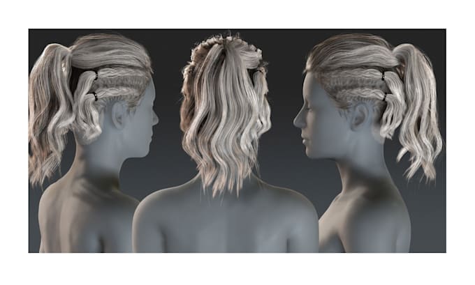 Bestseller - do 3d hair, realistic hair, xgen hair,  and real time hair