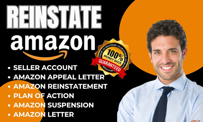 Gig Preview - Reinstate amazon appeal letter section 3 amazon account reactivation remove list