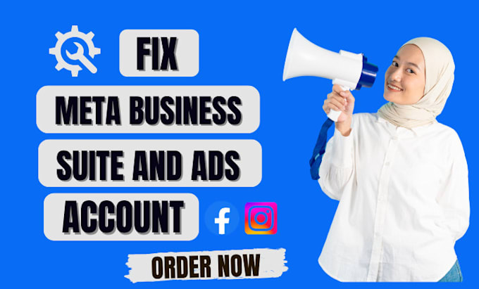 Gig Preview - Quickly fix meta business suite error and solve restricted ads account