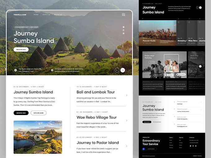 Gig Preview - Create vacation website, travel website