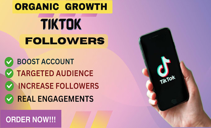 Gig Preview - Manage tiktok marketing and promotion for organic growth