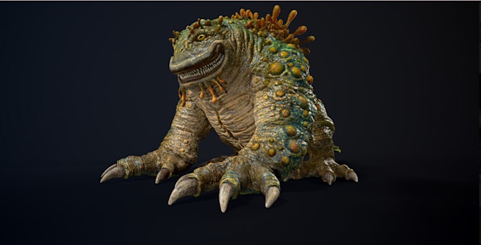 Gig Preview - 3d monster 3d character model for roblox, and unreal engine5 3d creature, rig 3d