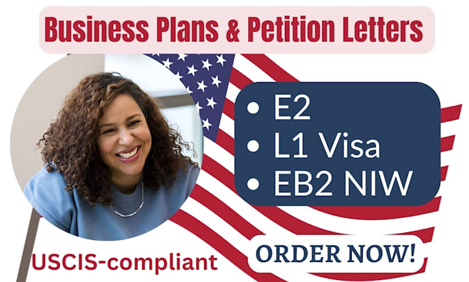 Gig Preview - Write immigration business plan petition letter for usa eb2 niw e2 l1 visa