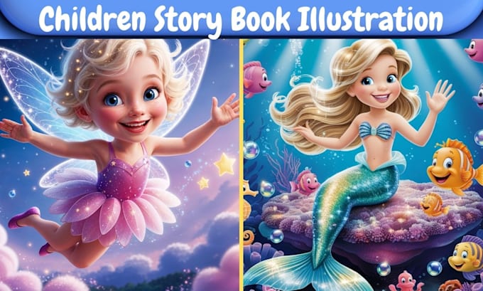 Gig Preview - Illustrate children story book illustration, children  story, book illustration