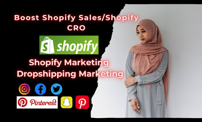 Gig Preview - Boost shopify sales shopify cro shopify marketing dropshipping marketing