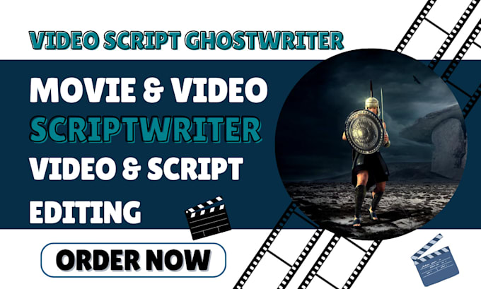 Gig Preview - Be script writer for your movie script or youtube video script research writer