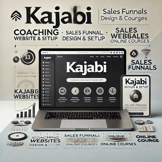 Gig Preview - Design and set up your kajabi coaching website, online course, and sales