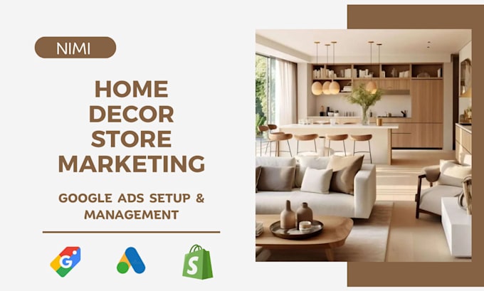 Bestseller - home decor ppc ads campaign modern furniture store google shopping ad campaigns