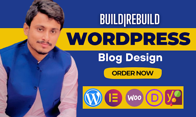 Gig Preview - Build modern responsive wordpress business website development or blog design