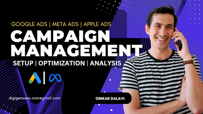 Gig Preview - Handle paid campaigns like google ads, meta ads, apple ads