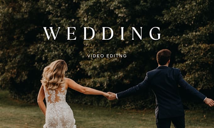 Gig Preview - Do professional wedding video editing