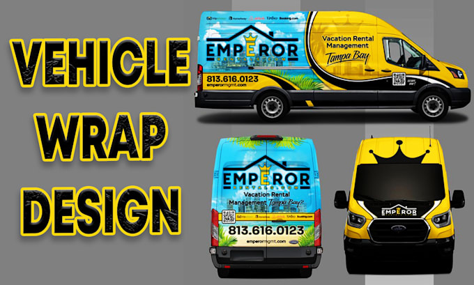 Bestseller - create professional vehicle wrap,car warp, truck wrap,food truck design,24hrs