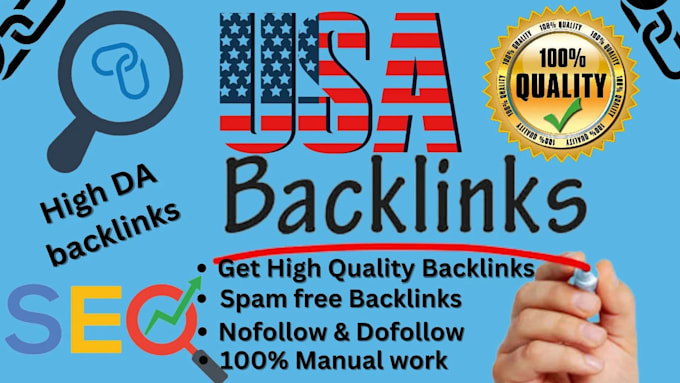 Gig Preview - Do 100 USA high  SEO link