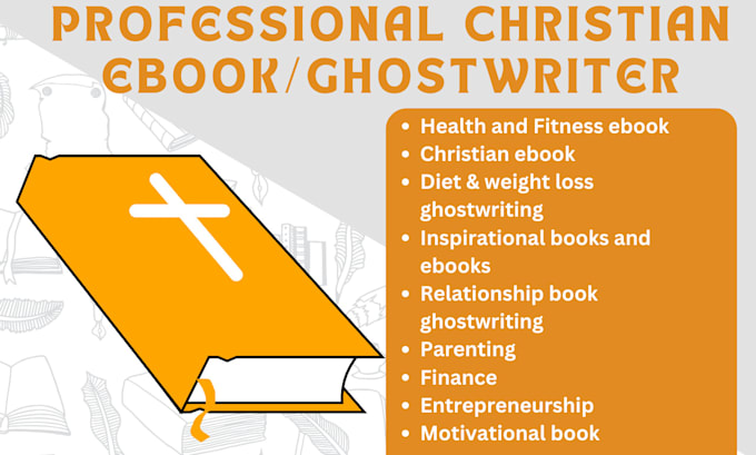 Gig Preview - Do christian ebook ghostwriter book writer for christian children book