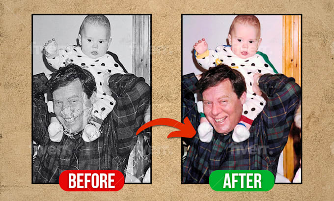 Gig Preview - Restore retouch edit colorize old photos in 12 hours