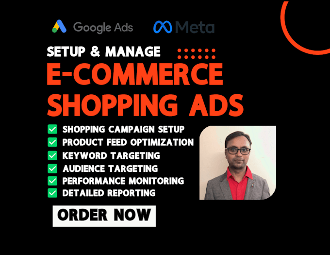 Gig Preview - Setup and manage ecommerce shopping ads