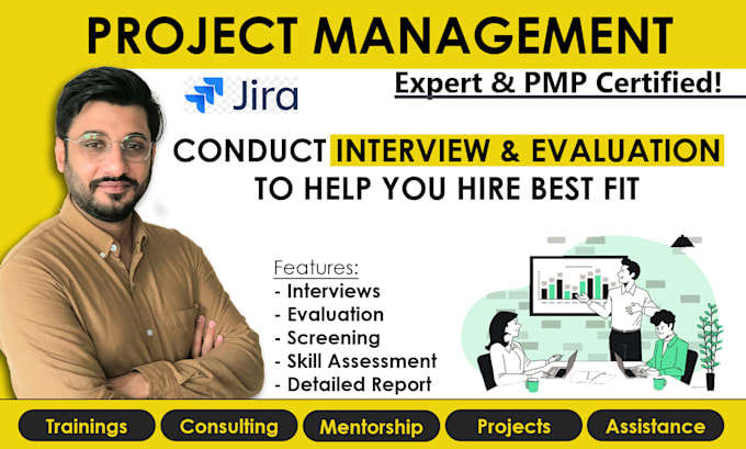 Gig Preview - Conduct expert project management interviews and skill evaluations