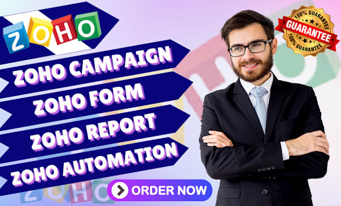 Gig Preview - Setup zoho campaign and create zoho form, automation and report