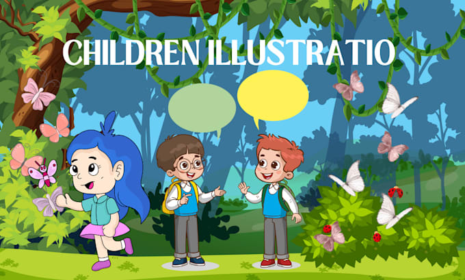 Gig Preview - Draw professional children story book illustration