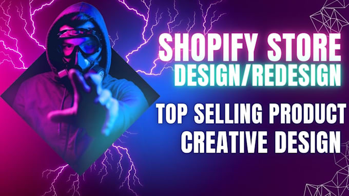 Gig Preview - Design, redesign shopify store, shopify dropshipping