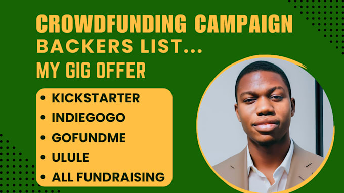 Bestseller - generate active crowdfunding backers list for kickstarter, indiegogo promotion