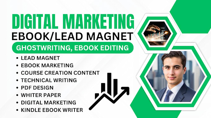 Gig Preview - Write lead magnet, digital marketing ebook, online, course, and telemarketing,