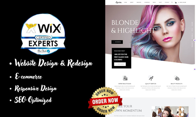 Gig Preview - Wix website redesign wix website design wix website redesign wix website design