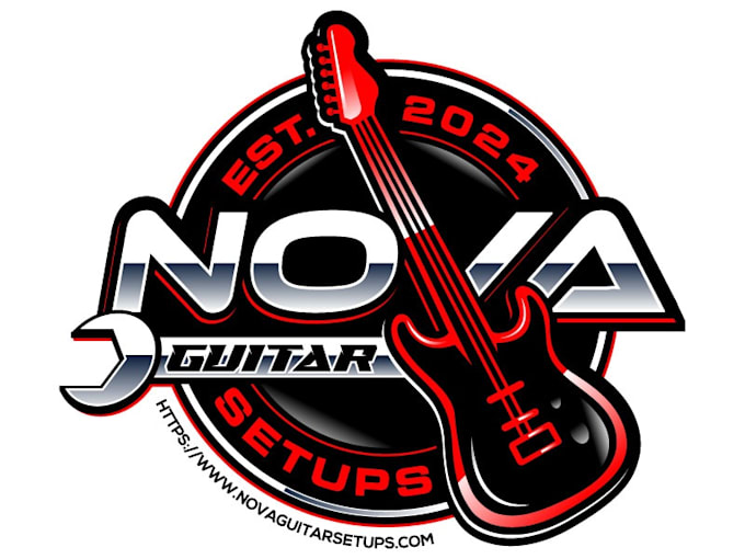 Gig Preview - Design wonderful guitar repair logo with free vector files