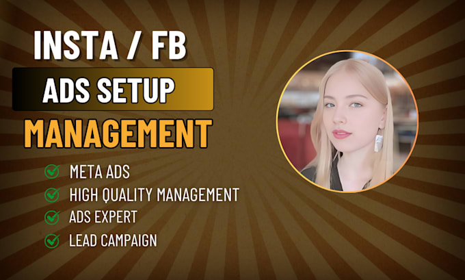 Gig Preview - Be your facebook ads and insta ads manager