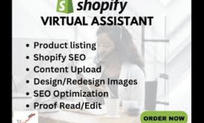 Gig Preview - Be your shopify virtual assistant shopify store manager