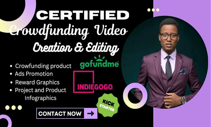 Gig Preview - Create, edit high quality promotion videos for your crowdfunding campaign