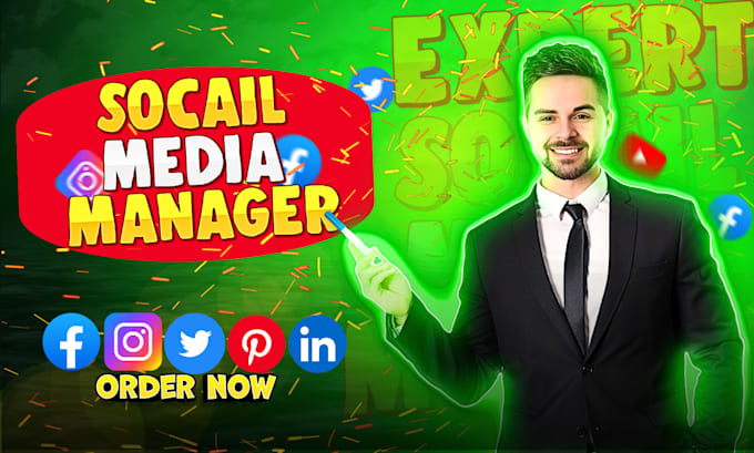 Gig Preview - Be your professional social media manager for organic growth