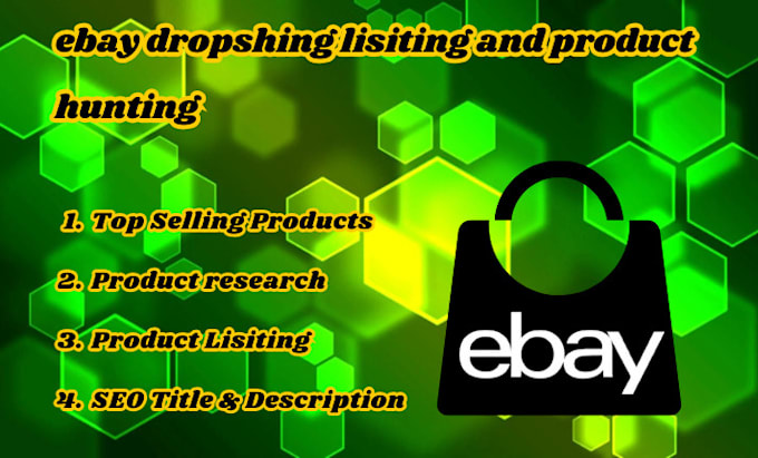 Gig Preview - Do ebay dropshipping product research and listing