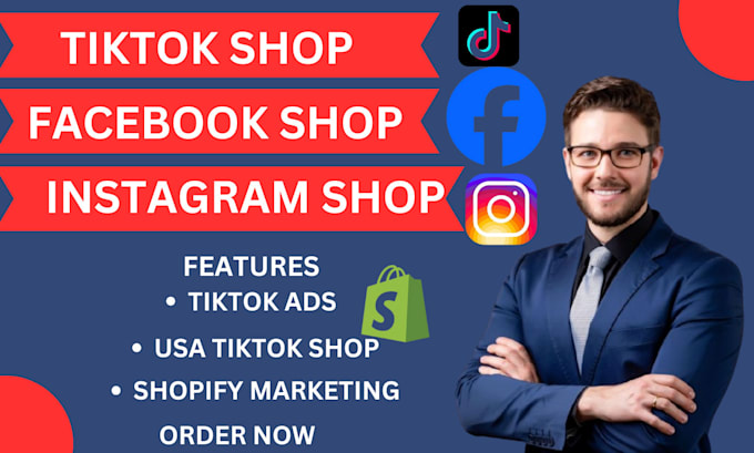 Bestseller - setup instagram shop facebook shop tiktok shop complete shopify marketing fb ads