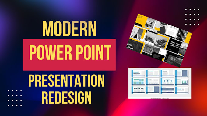 Gig Preview - Transforming presentations expert power point redesign