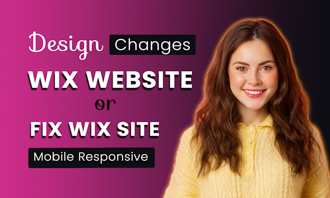 Gig Preview - Design make changes your wix website, edit update, modify fix wix mobile version