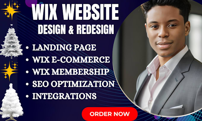 Gig Preview - Wix website redesign fix wix issue wix seo wix website design wix expert