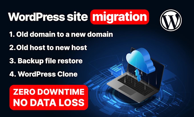 Gig Preview - Move, migration, transfer or backup on your wordpress site