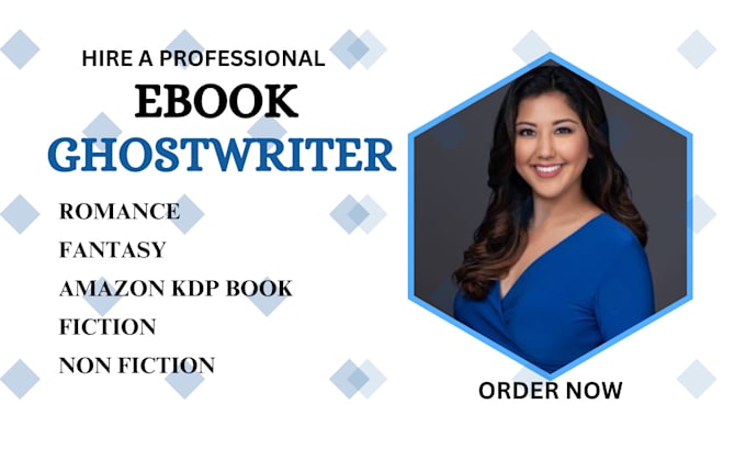 Gig Preview - Be your ebook ghostwriter, romance, fiction, proofread, format, kdp ebook writer