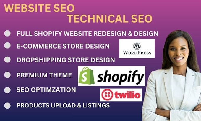 Gig Preview - Offer local onpage and technical SEO services for wordpress shopify wix