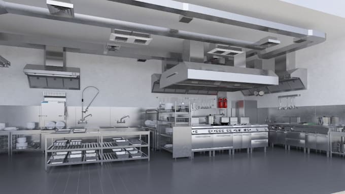 Gig Preview - Do 3d kitchen rendering, 3d kitchen interior, 3d kitchen interior design