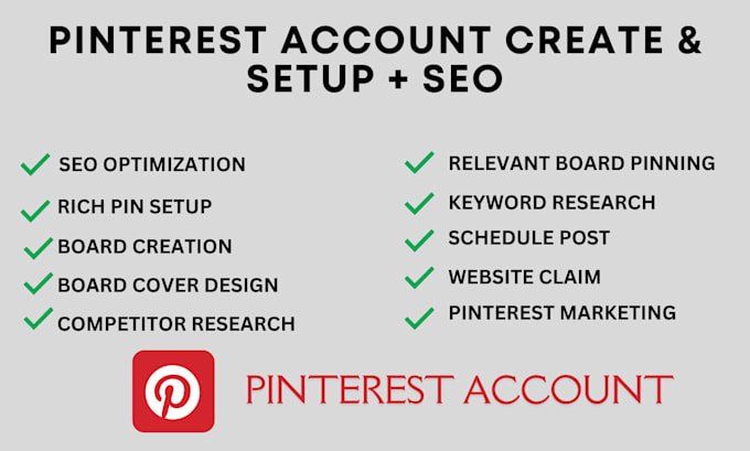 Gig Preview - Create and optimize a powerful pinterest account for you