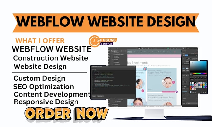 Gig Preview - Design, redesign, update or fix webflow website, convert your figma to website