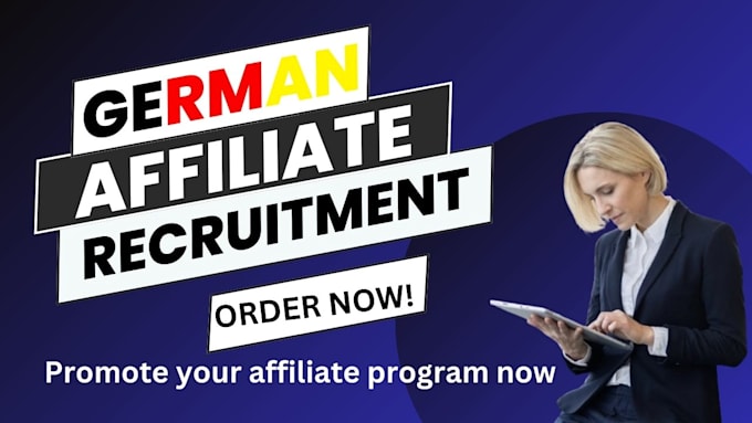 Bestseller - do german affiliate recruitment, affiliate marketing to reach more audience