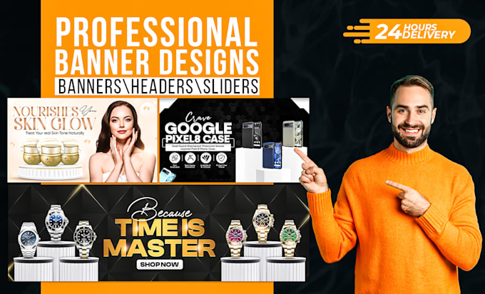 Bestseller - design shopify, amazon, etsy website banner and web slider